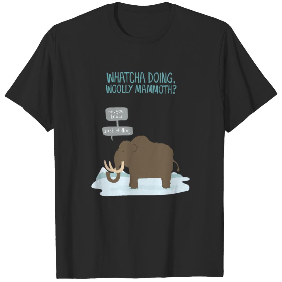 Amazing Elephant Whatcha doing wooly mammoth Cart T-shirt