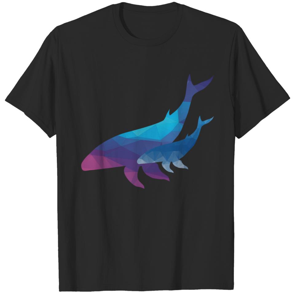 Deep Dive Diamond Whales T-shirt
