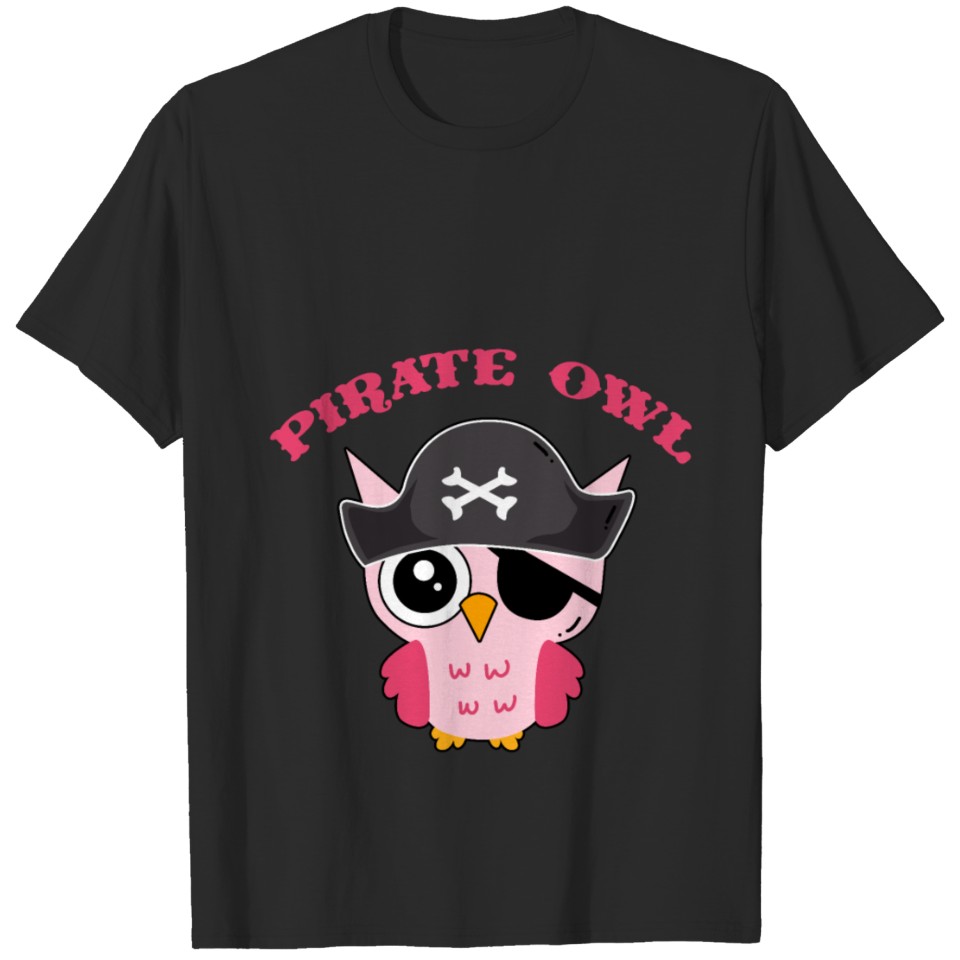 Pirate Owl - night owl T-shirt