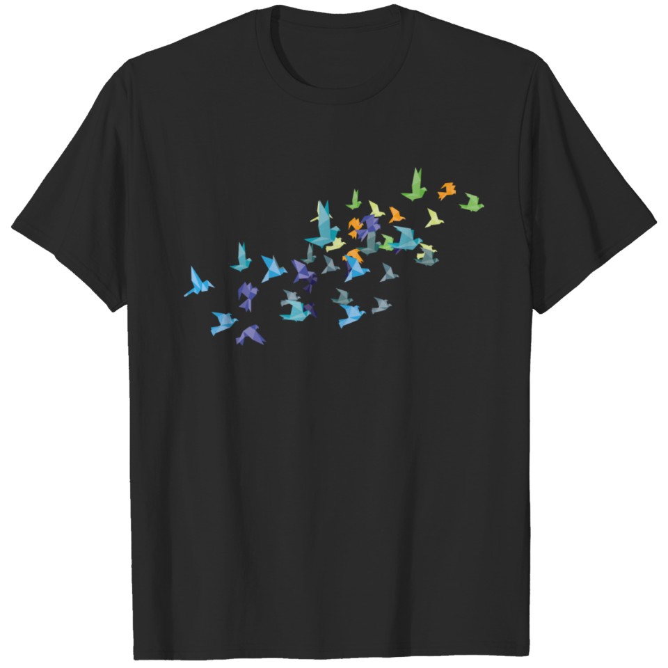 Origami Paper Cranes Japanese Culture Bird Lovers T-shirt