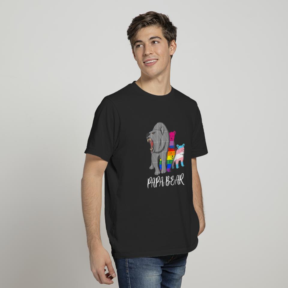 Papa Bear LGBT Pride Father's day gift T-Shirt