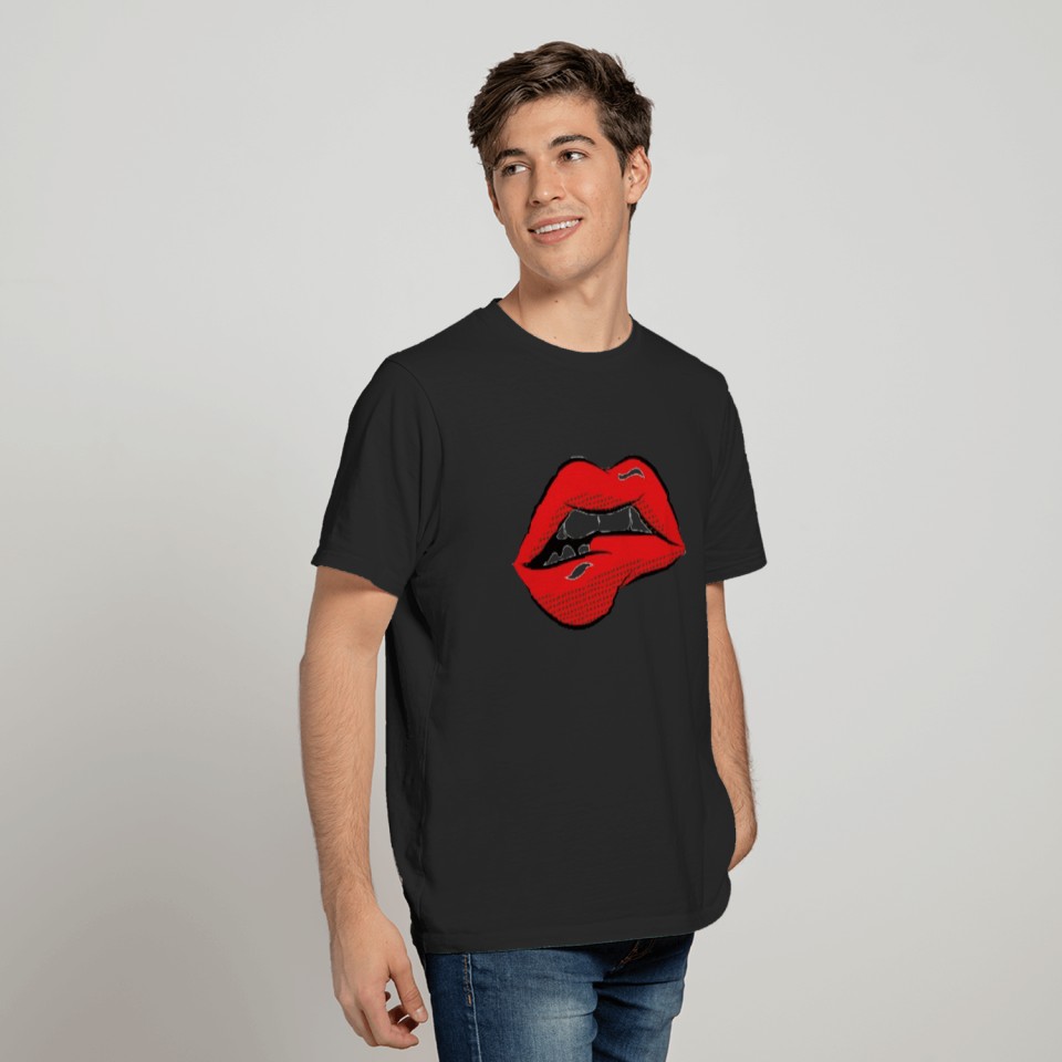 Bite Lip T Shirt