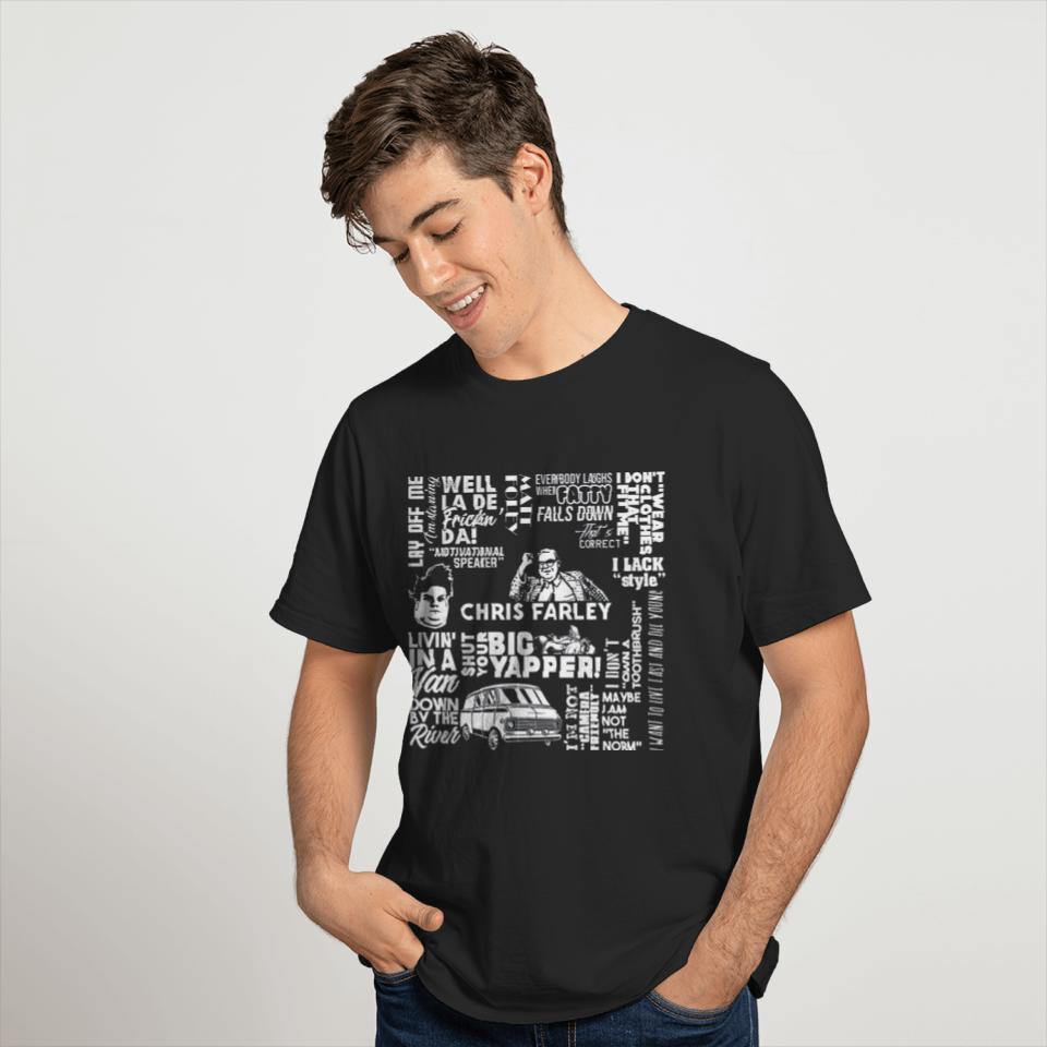 Chris Farley word cloud - Chris Farley - T-Shirt