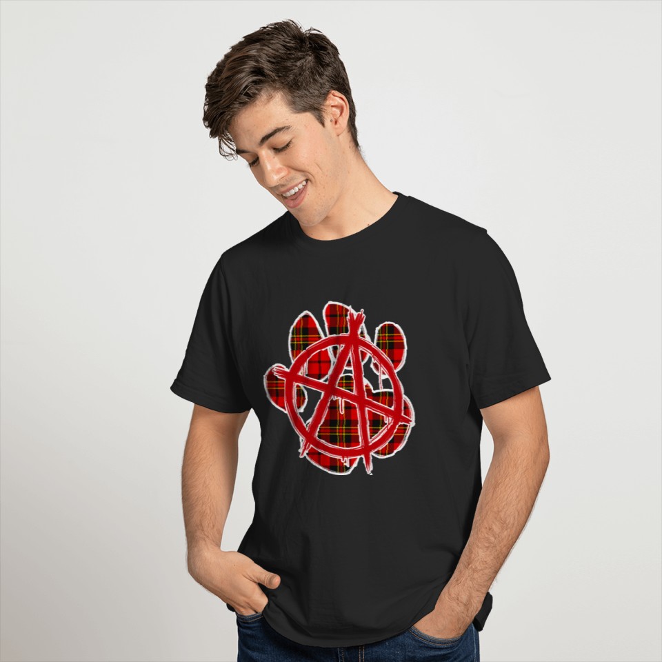Wolf Paw Punk RED T-shirt