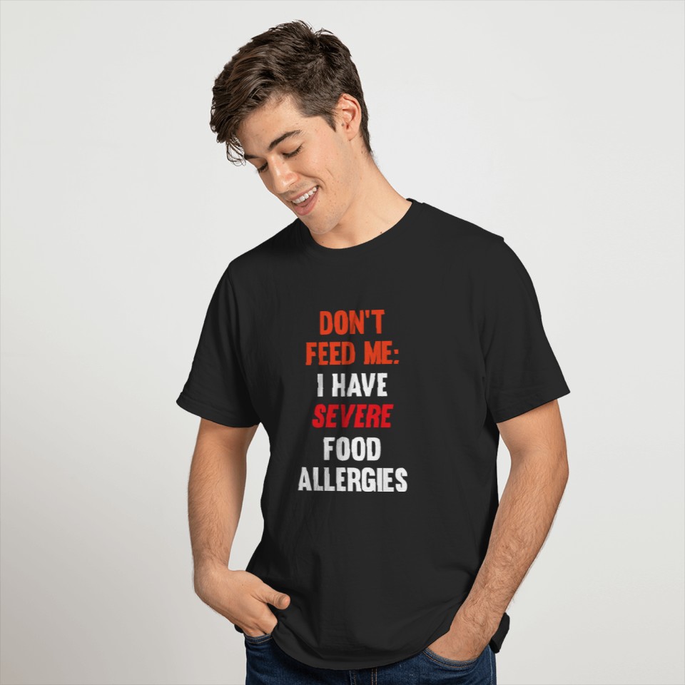 Humorous Severely Food Allergic Introverts Tee T-shirt