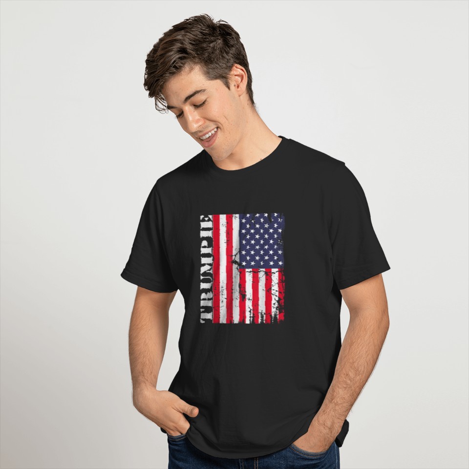 Trumpie Anti Biden American Flag T Shirts