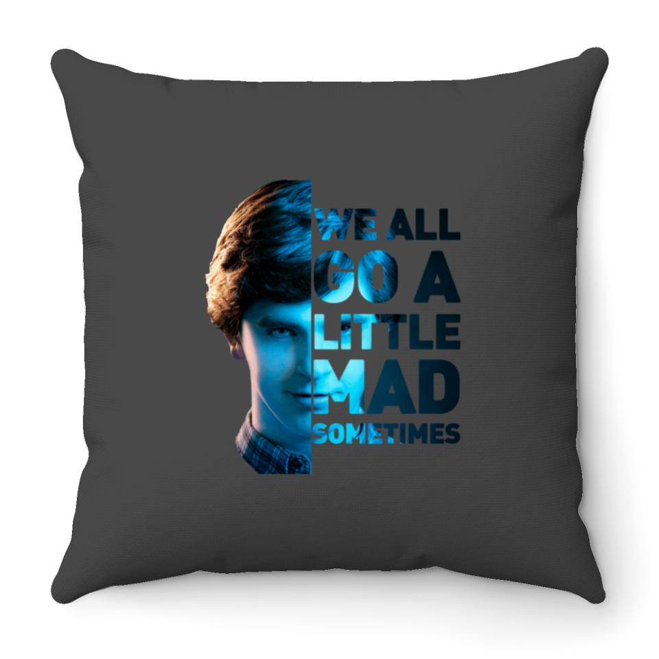 LITTLE MAD  T-Shirt Shirt Gift Gifts LITTLE MAD  T-Shirt Shirt Gift Gifts Throw Pillows