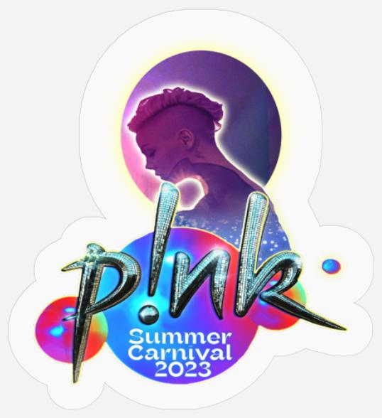 P!nk Summer Carnival Tour 2023 Stickers, Summer Carnival Tour Stickers, Pink 2023 Tour Stickers