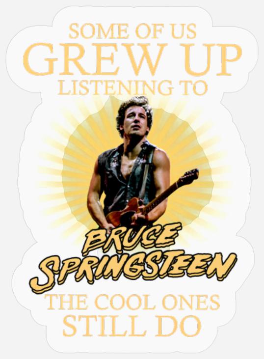 listening to bruce springsteen Stickers