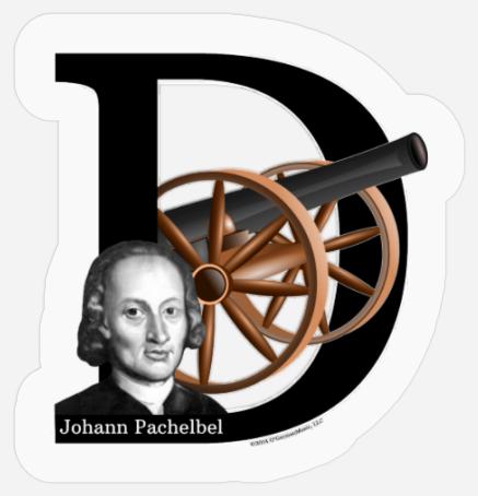 Pachelbel's Canon in D Stickers
