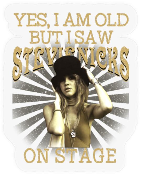 Stevie Nicks Vintage Stickers, Retro Stevie Nicks Stickers