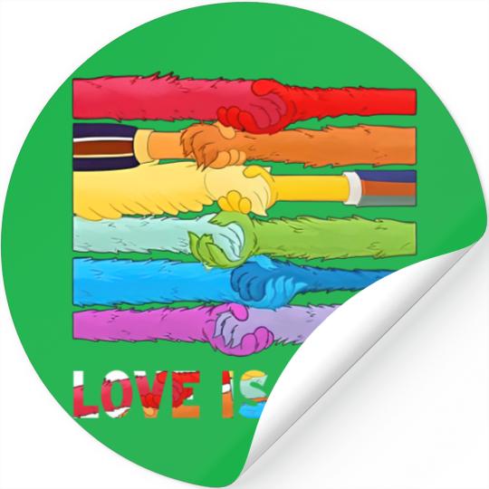 Lgbt Pride Love Is Love The Muppet Sesame Street Gay Pride Vintage Stickers
