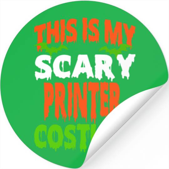 Printer - SCARY COSTUME HALLOWEEN Stickers