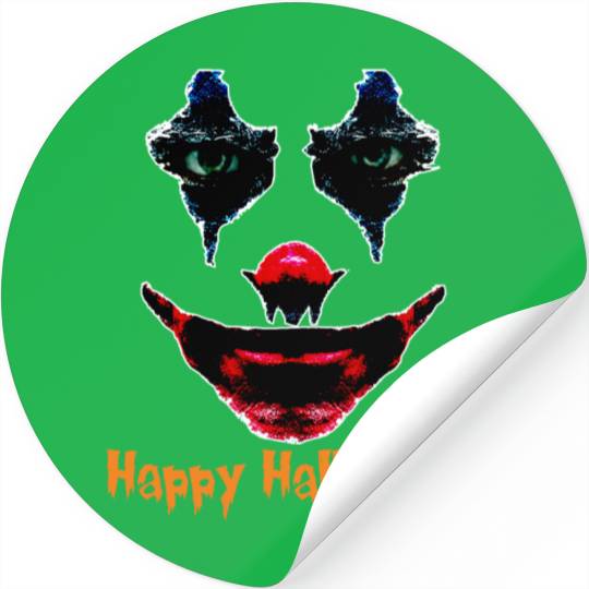Halloween joker face Stickers