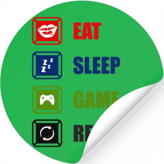 Eat Sleep Game Repeat, Gamers, Video Games