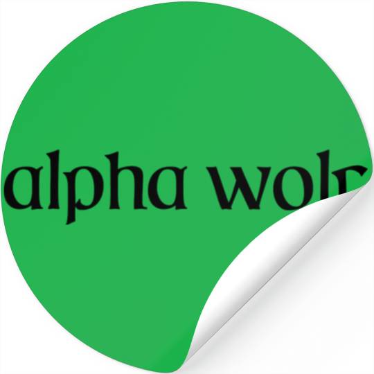 Alpha Wolf Stickers