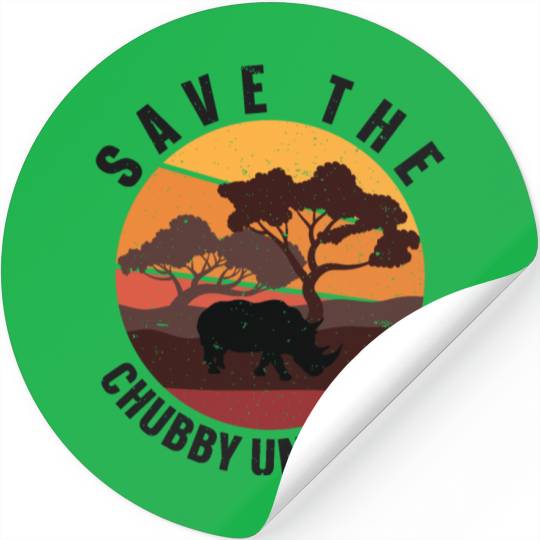 Save The Chubby Unicorns Rhino Rhinoceros