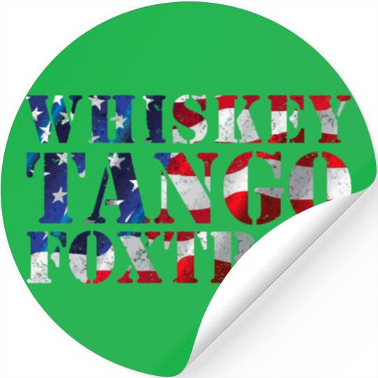 Wtf Whiskey Tango Foxtrot American Flag