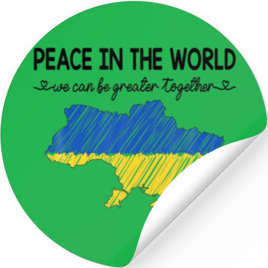 Peace In Ukraine, Stand With Ukraine, Support Ukra Stickers