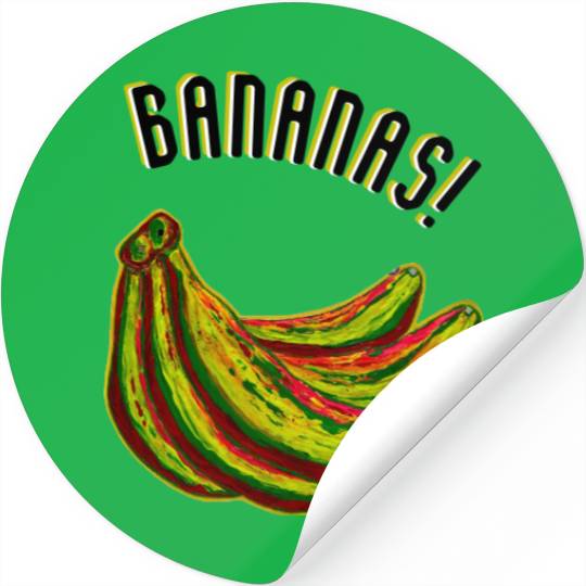 Bananas Men's Muscle Stickers