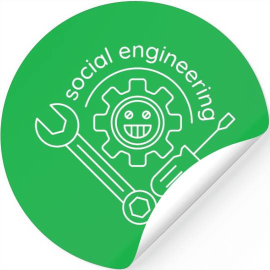 social engineering, emblem Stickers