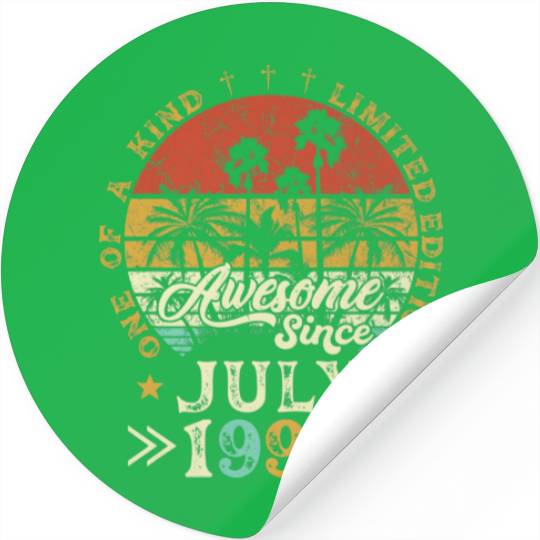 Vintage Awesome Since July 1992 Limited Edition Bd Stickers