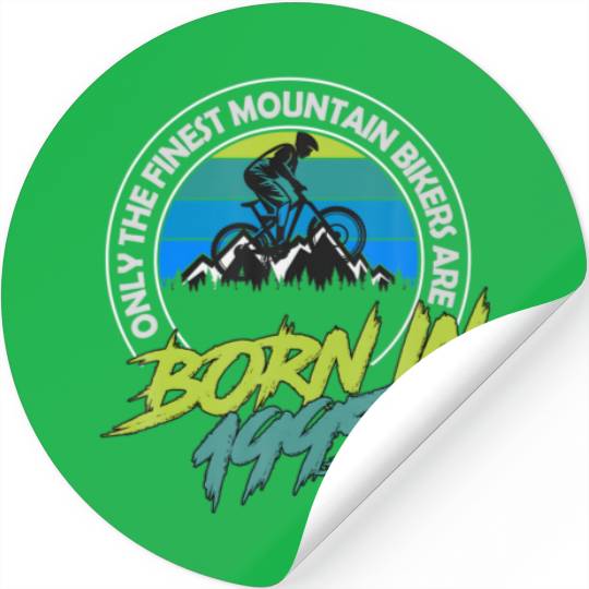 27 Year Old MTB Born In 1995 27Th Birthday Mountai Stickers