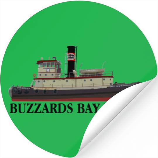 Buzzards Bay Rotary Tugboat Stickers