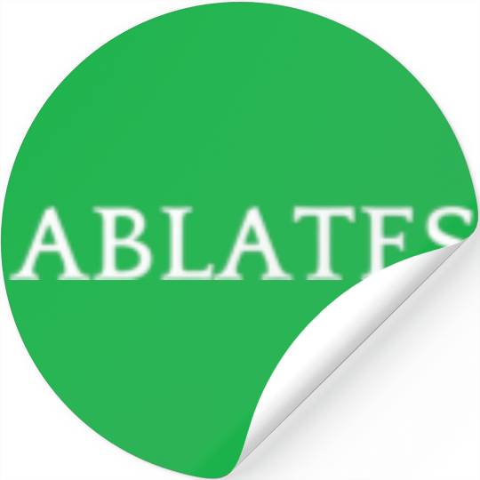 ABLATES English Word Apparel Stickers