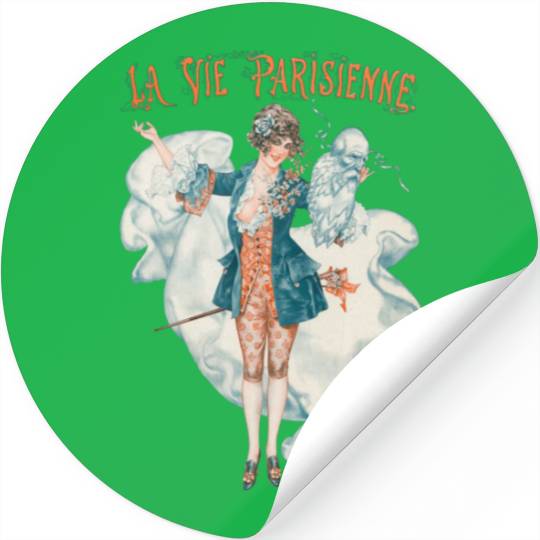 La vie parisienne - Avril - Art Deco Stickers