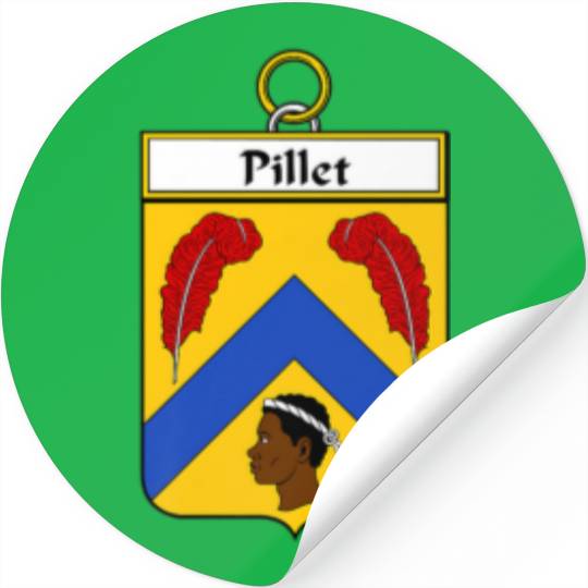 Pillet Coat Of Arms - Family Crest Stickers