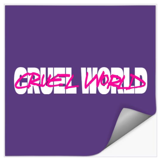Cruel World Cali Music Festival 2022 Unisex Stickers, 2022 Music Festival Cruel World Cali Sticker
