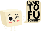 I Want TOFU Tonight Tofu Pun Premium T-Shirt