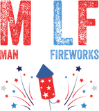 MILF Man I Love Fireworks Funny American 4th Of July Men Tank Top