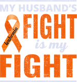 Leukemia Cancer Awareness Support Husband - Leukemia Awareness - T-Shirt