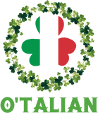 O'talian Italian Irish Saint Patricks Day Shamrock T-shirt