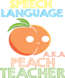 Speech Pathology Speech Therapist Peach Design