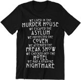 Murder House Asylum Coven Freak Hotel Nightmare Shirt