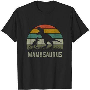 T-rex Dino Mamasaurus Rawr Shirt, Dinosaur Mom Son Daughter T-Shirt