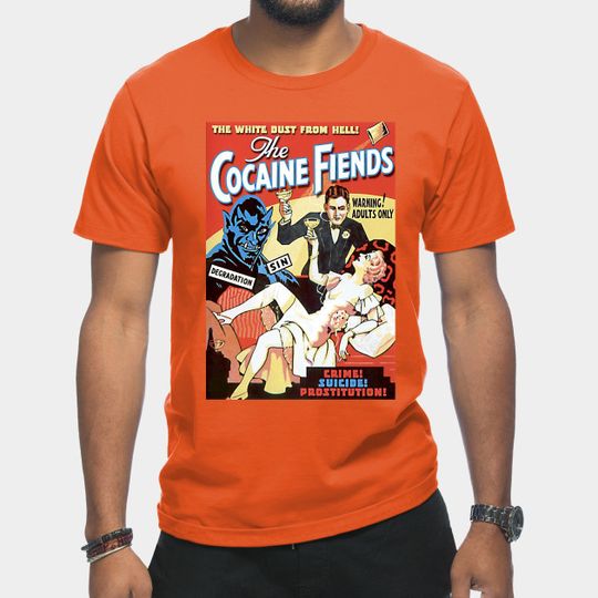 The Cocaine Fiends - Retro Movie - T-Shirt