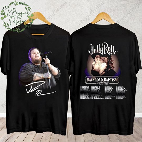 Jelly Roll 2023 Tour Shirt, Jelly Roll Backroad Baptism 2023 Tour