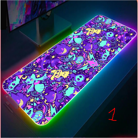 Gost PKM RGB Gaming Mouse Pad, Anime Gaming Led Desk Pad