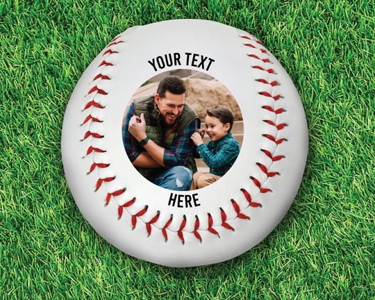 Custom Baseball Ball | Fathers Day Gifts | Baseball Gifts | Custom Photo Baseball