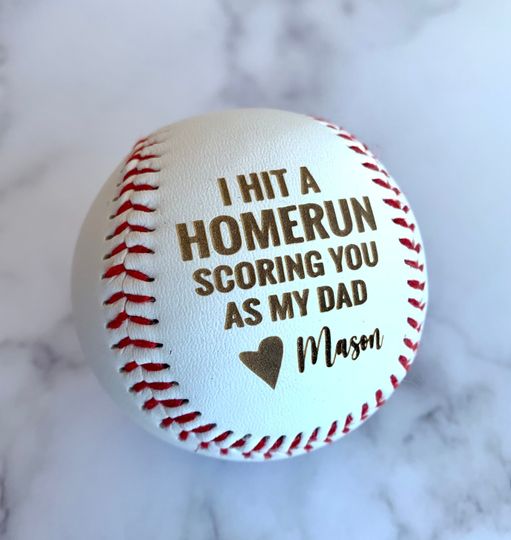 Fathers Day Baseball Personalized Gift