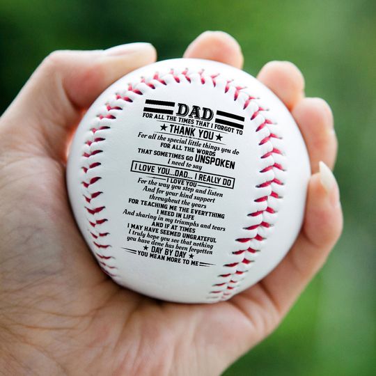 Gift for Dad Father's Day Christmas Gift Baseball Gift For Dad From Son Daughter