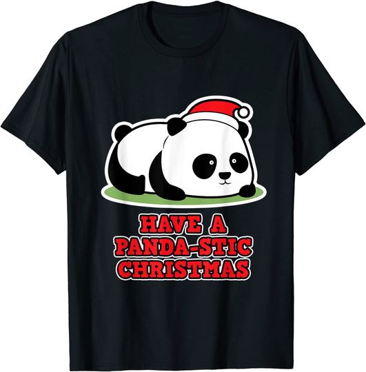 Panda-stic Christmas for Panda Fans - Panda Christmas T-Shirt