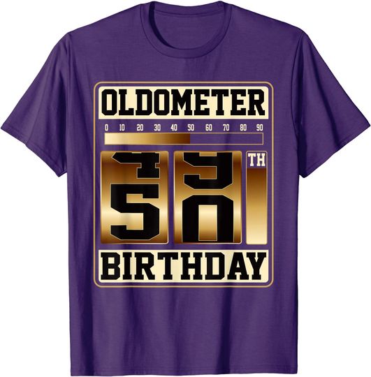 Oldometer 49-50 Shirt: 50 Oldometer Shirt Fathers Day Gift T-Shirt