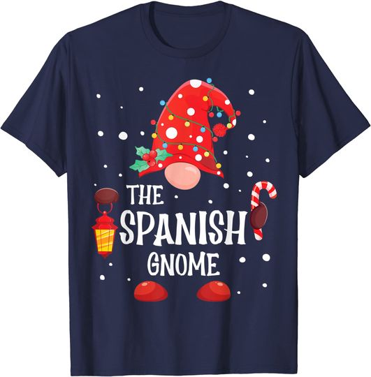 The Spanish Gnome Matching Family Christmas Gnome Pajama T-Shirt