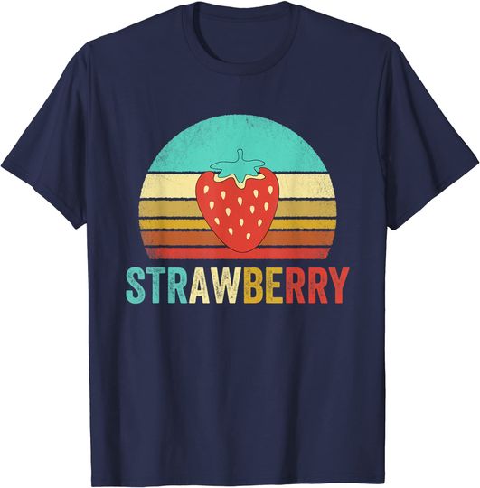 Vintage Strawberry Shirt Sunset