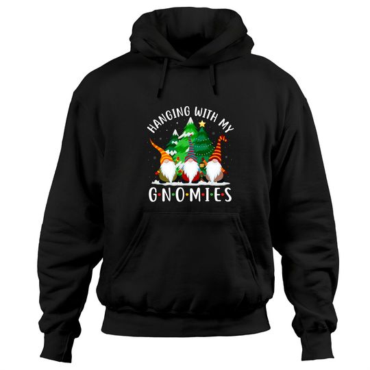 Hanging With My Gnomies Christmas Tree Pullover Hoodie